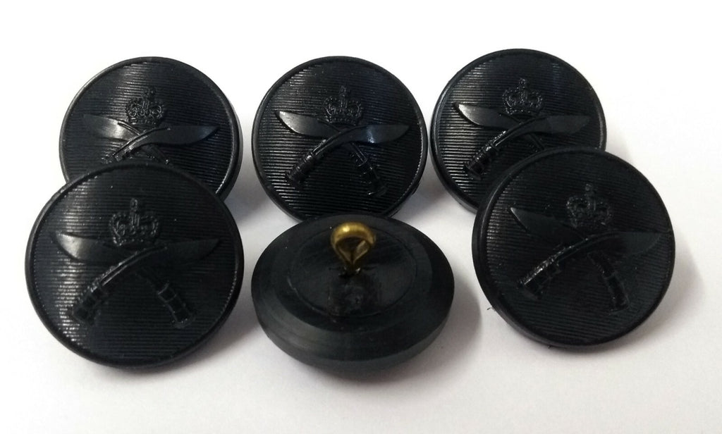 British Army Queens Gurkha (Rifles) Issue Dress Cap Black Buttons RGR 22L - New