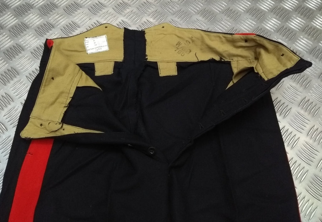 No1 Army Trousers 1957 Vintage Ceremonial British Uniform Dress 1 3/4" Stripes