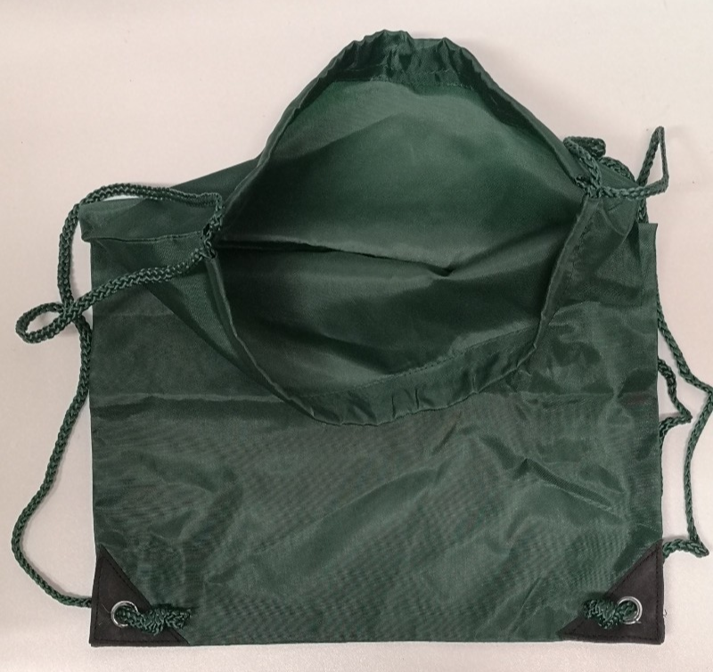 Green Drawstring Carry Bag with The Army Cadet Force ACF Insignia