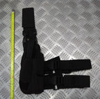 Drop Leg Holster Stealth Black Airsoft Universal Size Cordura Construction