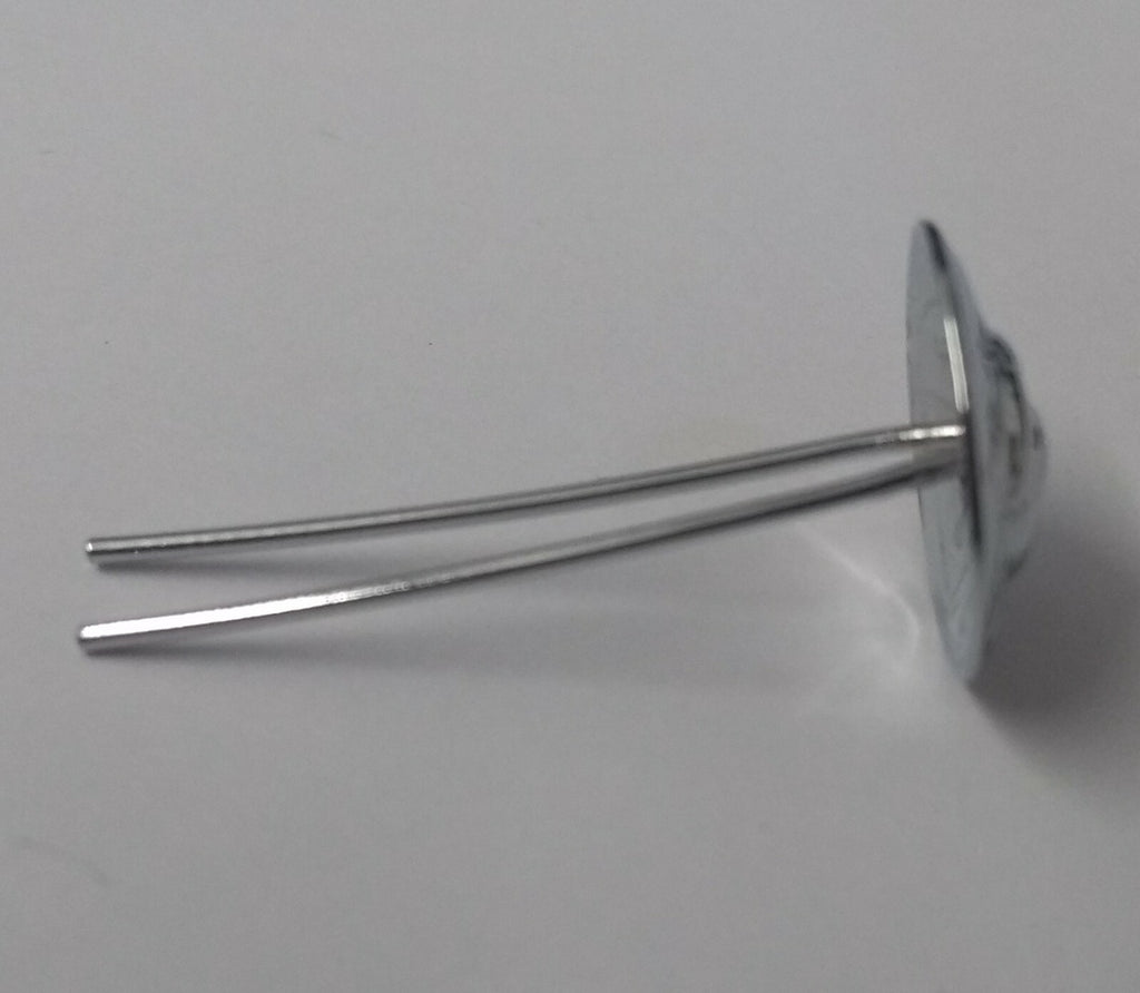 Genuine Issue 13.2mm Chrome Basic Rose Ornament Decorations X8 STD250