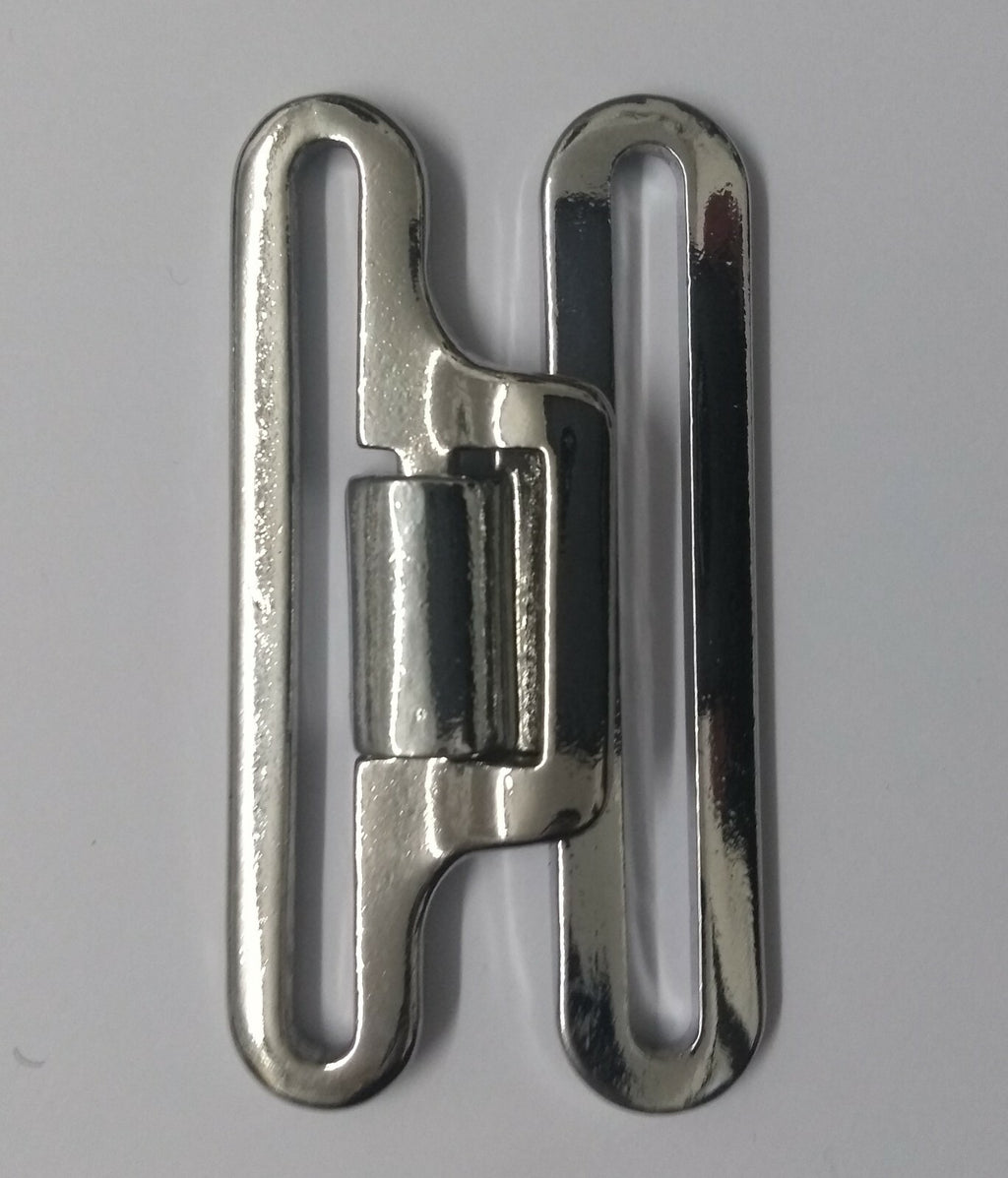 Genuine British Chrome Pistol Belt Silver Belt QRF Buckle Set MFP02A