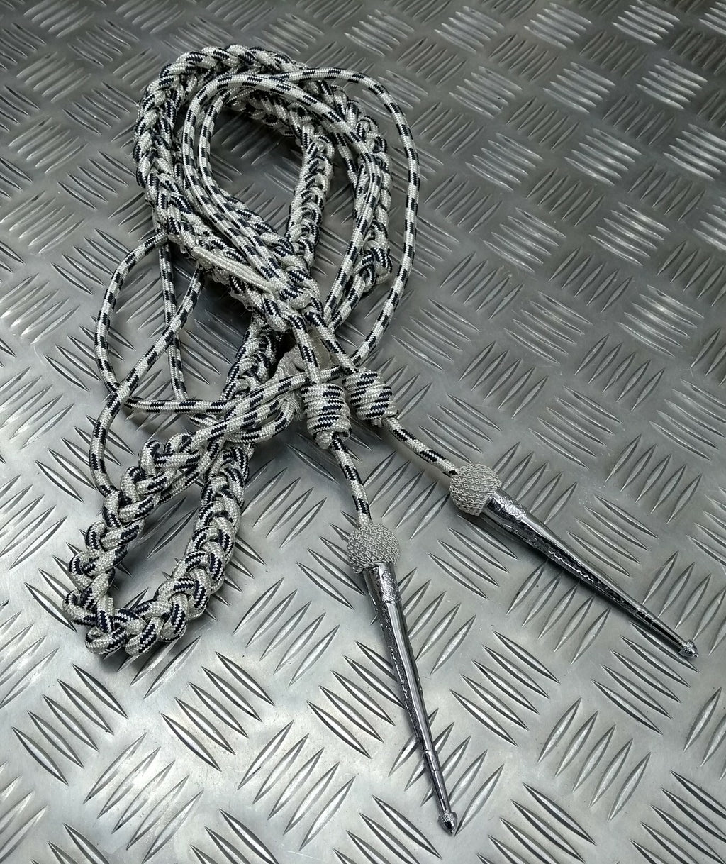 Senior Officer Silver & Blue Fleck Ceremonial Aiguillette
