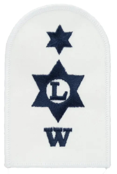 Royal Navy Logistics (L) Writer (W) Able Rate Blue on White