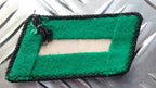 Gorgets Collar / Shoulder Dress Tabs Green With Black Border New