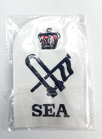 Royal Navy Seaman Specialist - Petty Officer Blue on White Qualification Patch