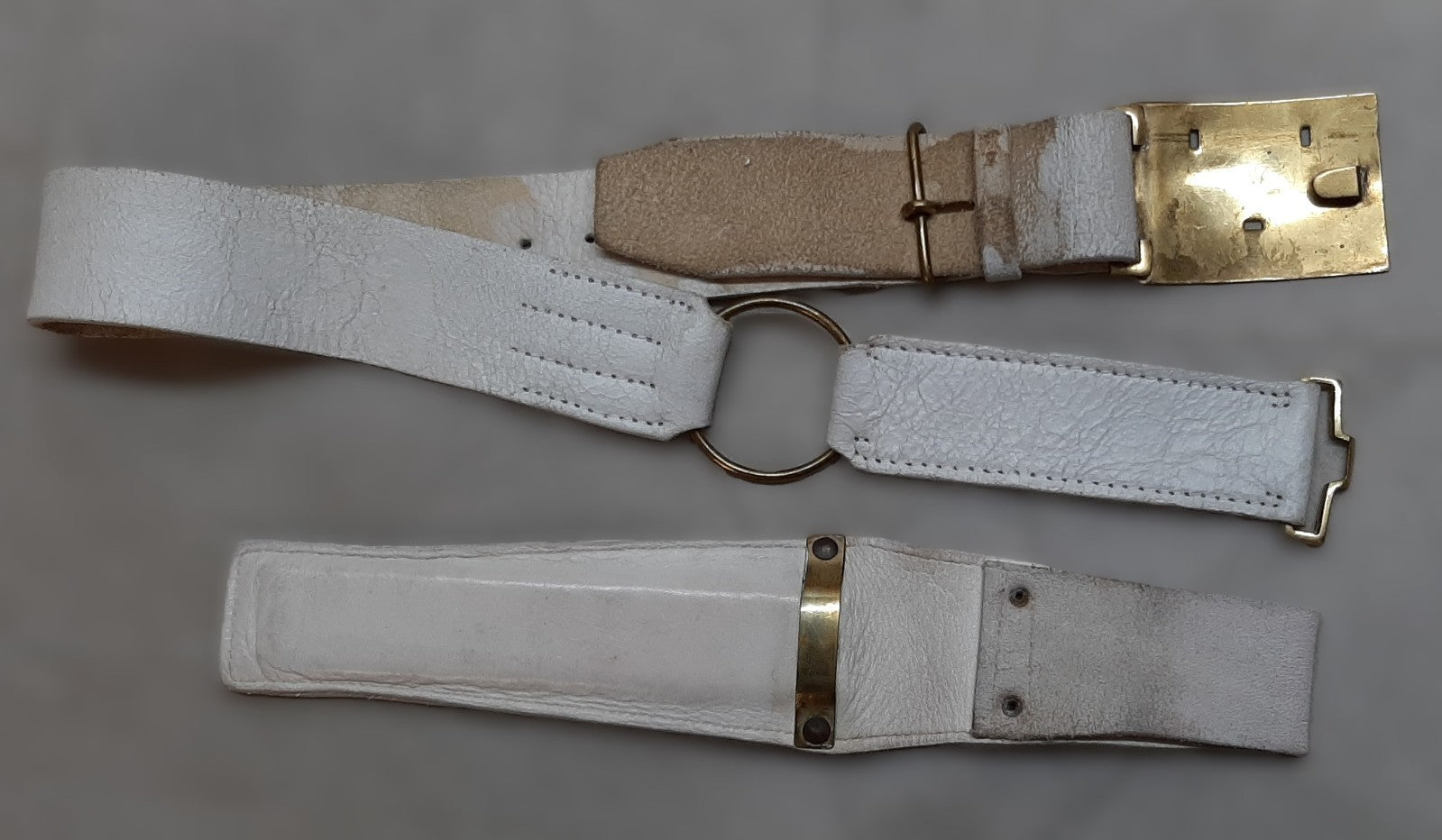 Cavalry Belt Buff Leather HCav with Scabbard Frog British Size 35"