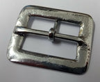 1 1/2" Buckle Hi Sheen Nickel Colour Single Prong For Leather / Canvas Belts