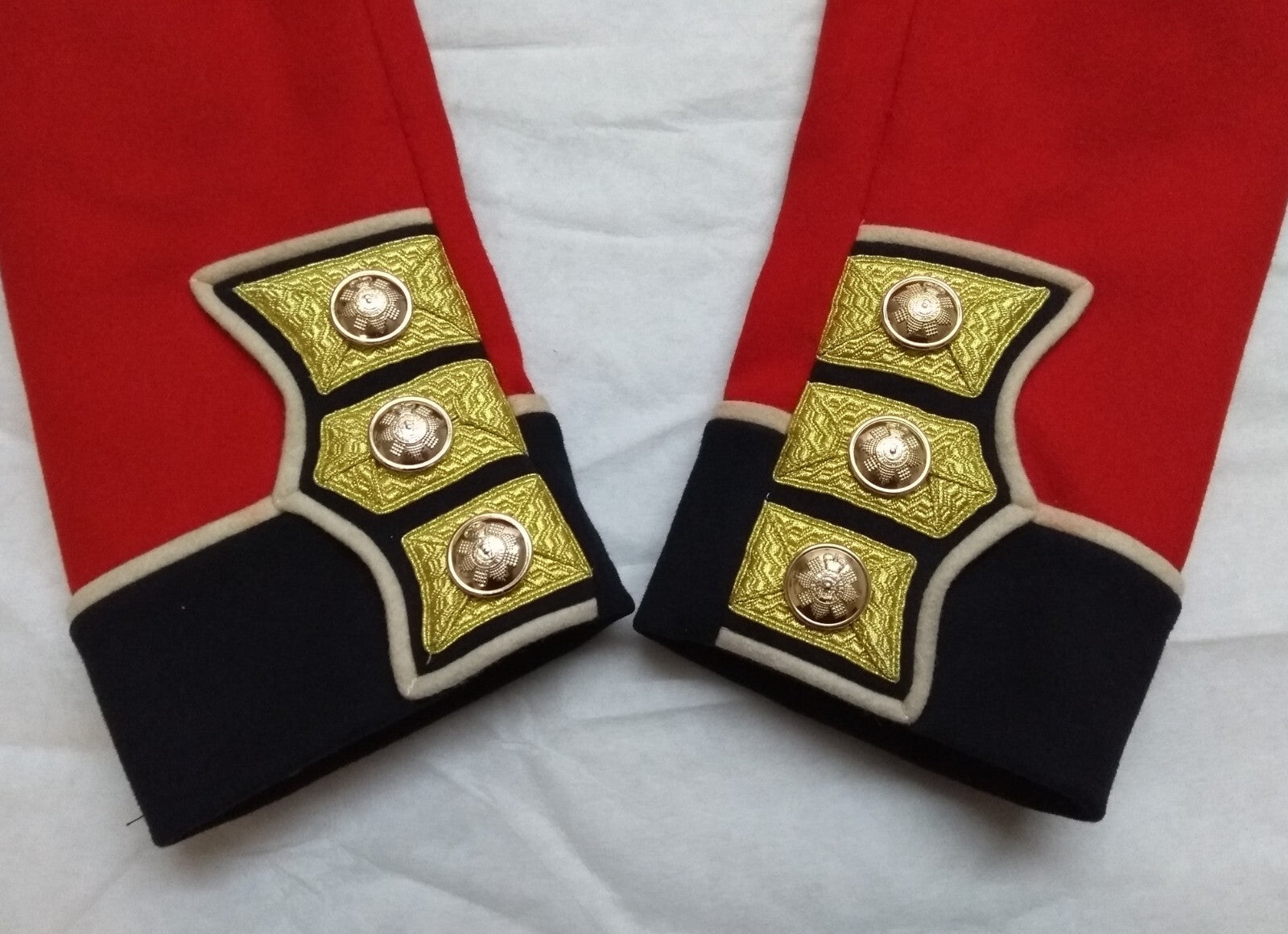 British Army Red Scots Tunic Scarlet Ceremonial Jacket RHQ CQMS w Gold Detail