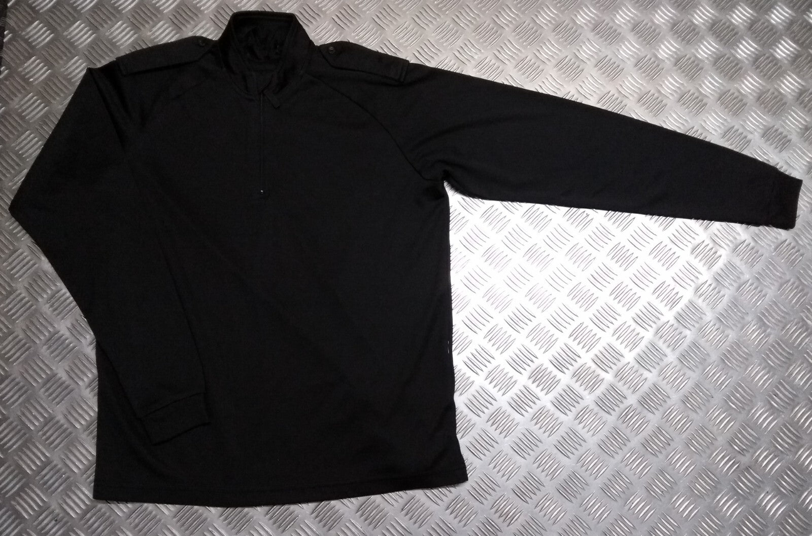 Black Technical Delta Stealth Self Wicking Technical Activewear Top Long Sleeve