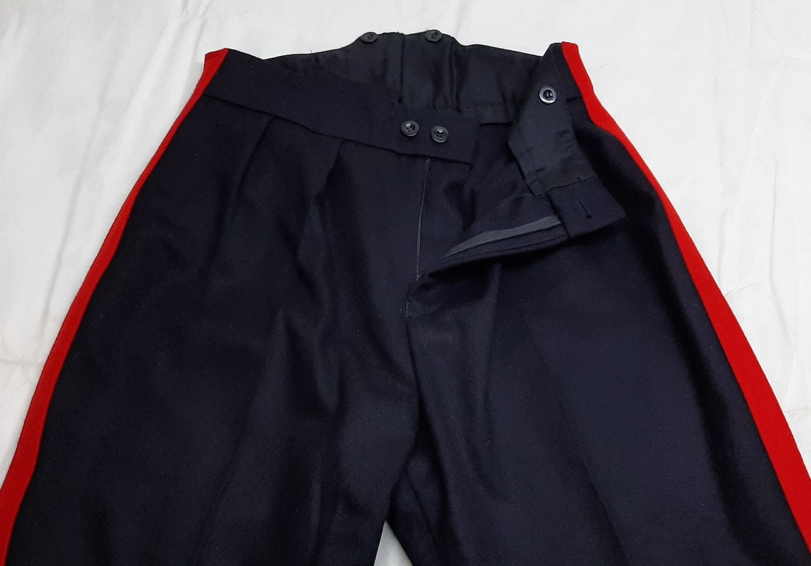 No1 Army Trousers British All Ranks Blues Red Stripe Dress Uniform W33" L29"