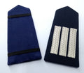 Naval Shoulder Slides Boards Officers Style Silver Lace Bars Navy NEW