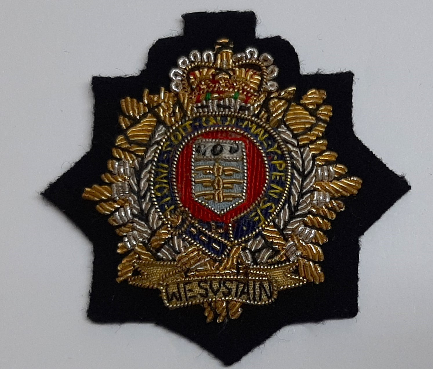 RLC Insignia Hand Embroidered Badge Vintage British Army Royal Logistic Corps