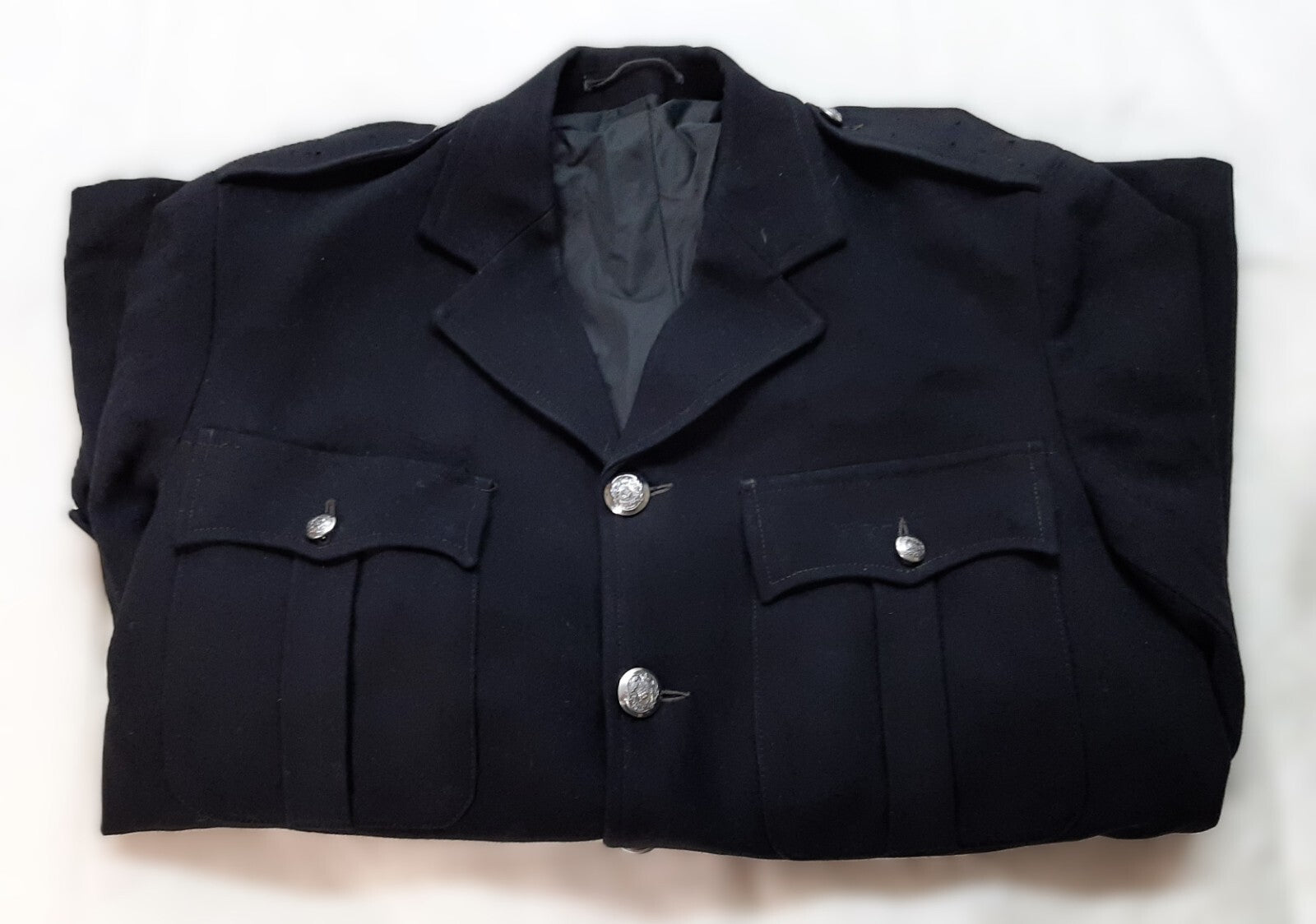 Old Bill Vintage Uniform Jacket Kings Crown 4 Pocket Scottish Pattern With Belt