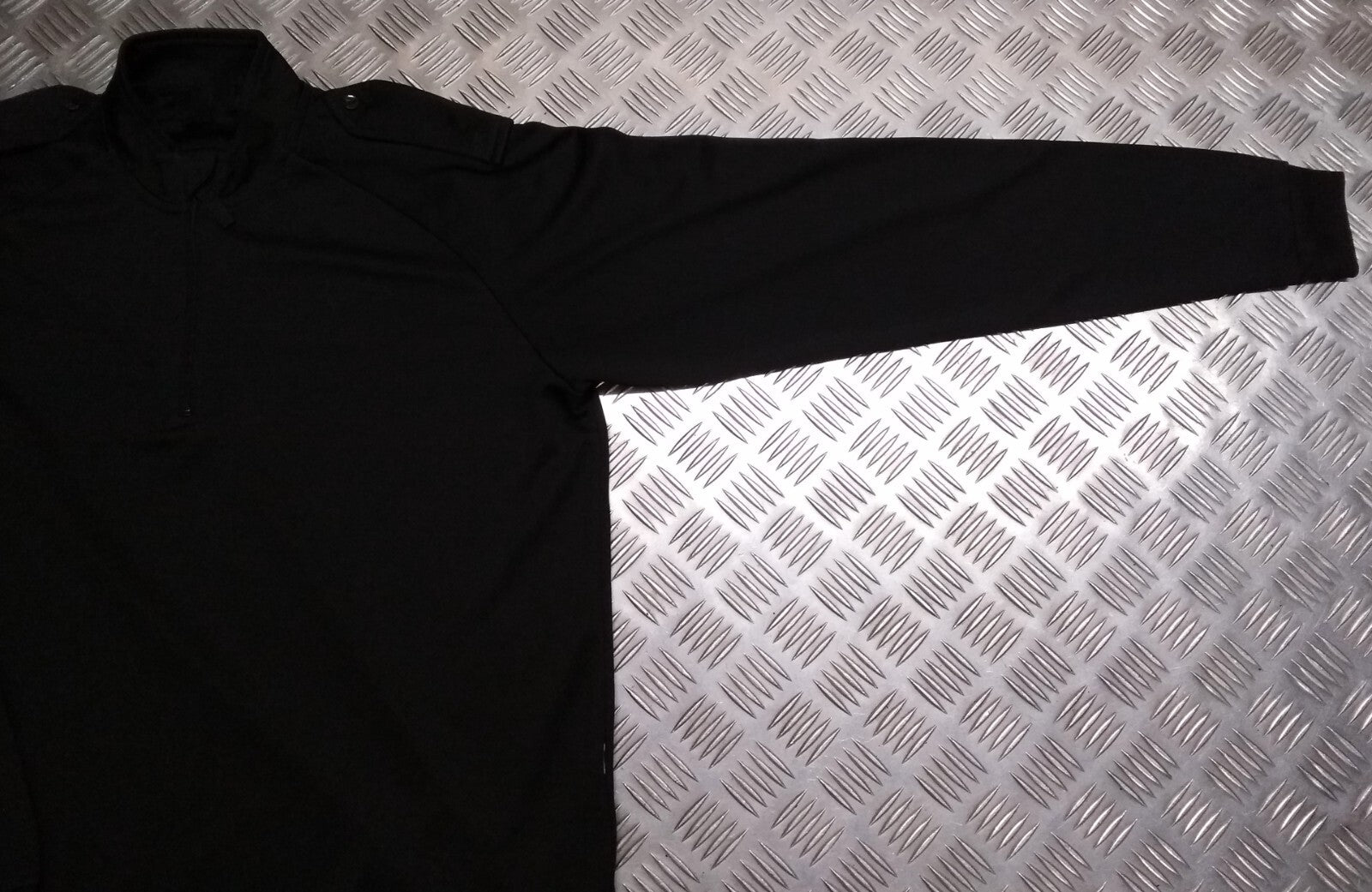 Black Technical Delta Stealth Self Wicking Technical Activewear Top Long Sleeve