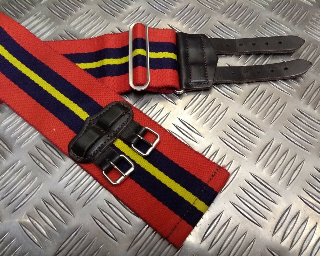 Genuine British Army Royal Artillery Double Buckle Stable Belt. Adjustable - NEW