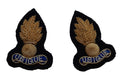 RE Collar Badges Engineers Sergeant Rank Hand Embroidered Mess Kit Insignia