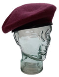 Army Beret Cap Military Style Wool Beret Hat Assorted Colours