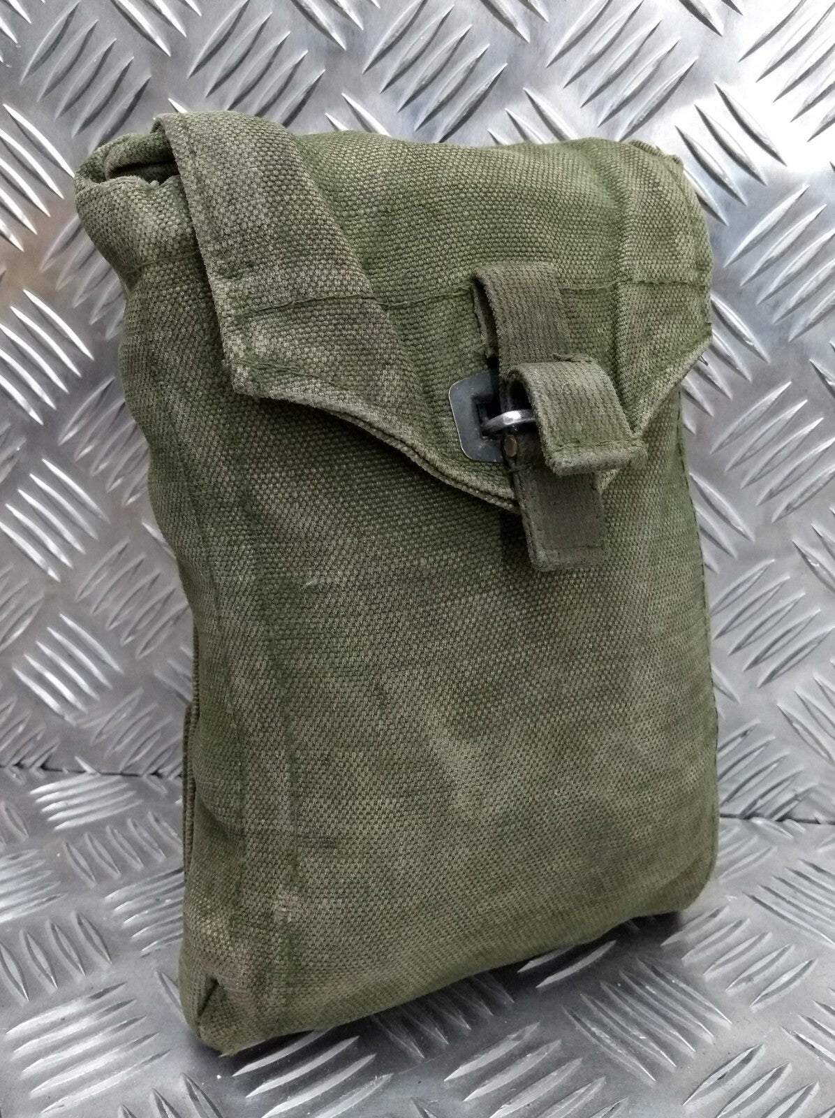 Genuine Vintage M39 Swedish Military Green Webbing Side Utility / Ammo Pouch G2