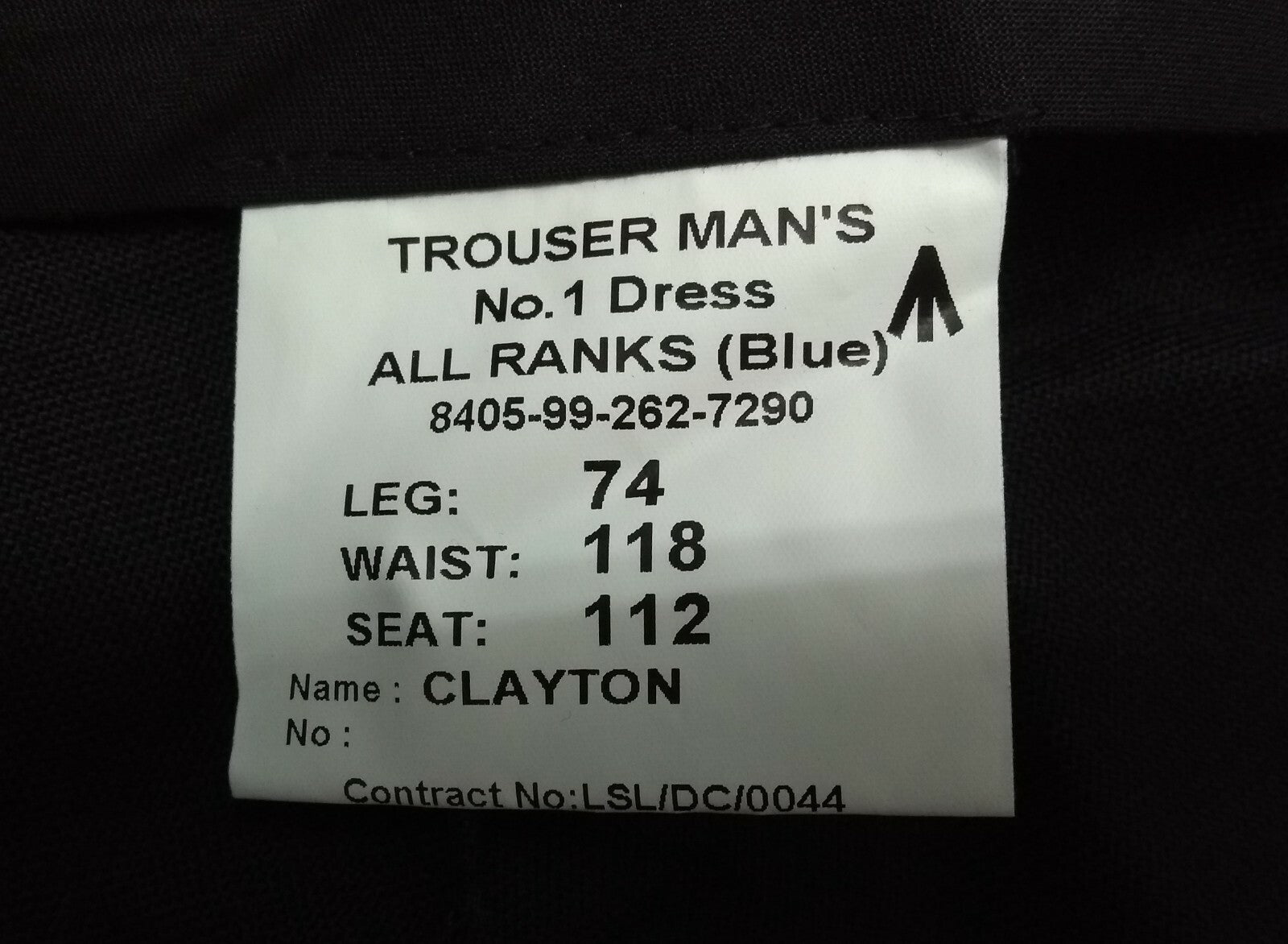 No1 Dress Trousers Blue All Ranks British Army Wing Back Large 118cm Waist