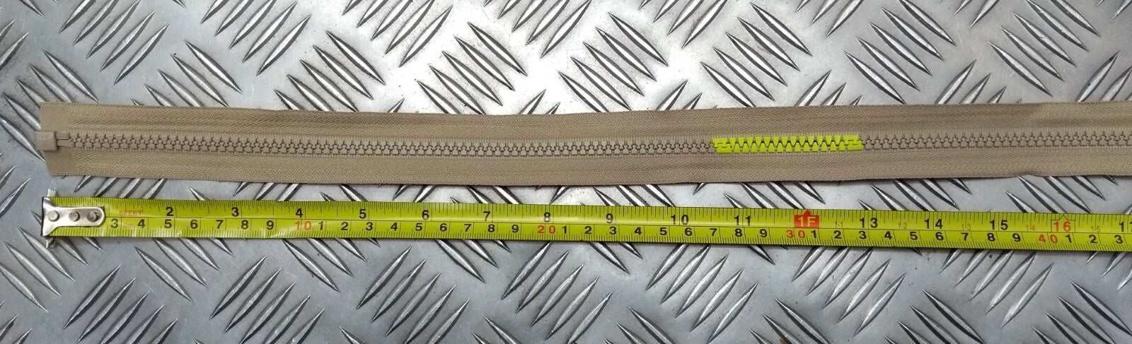 ZIP YKK Sliding Fastener 140cm Mil-Spec Desert Coyote Survitec Spec NEW