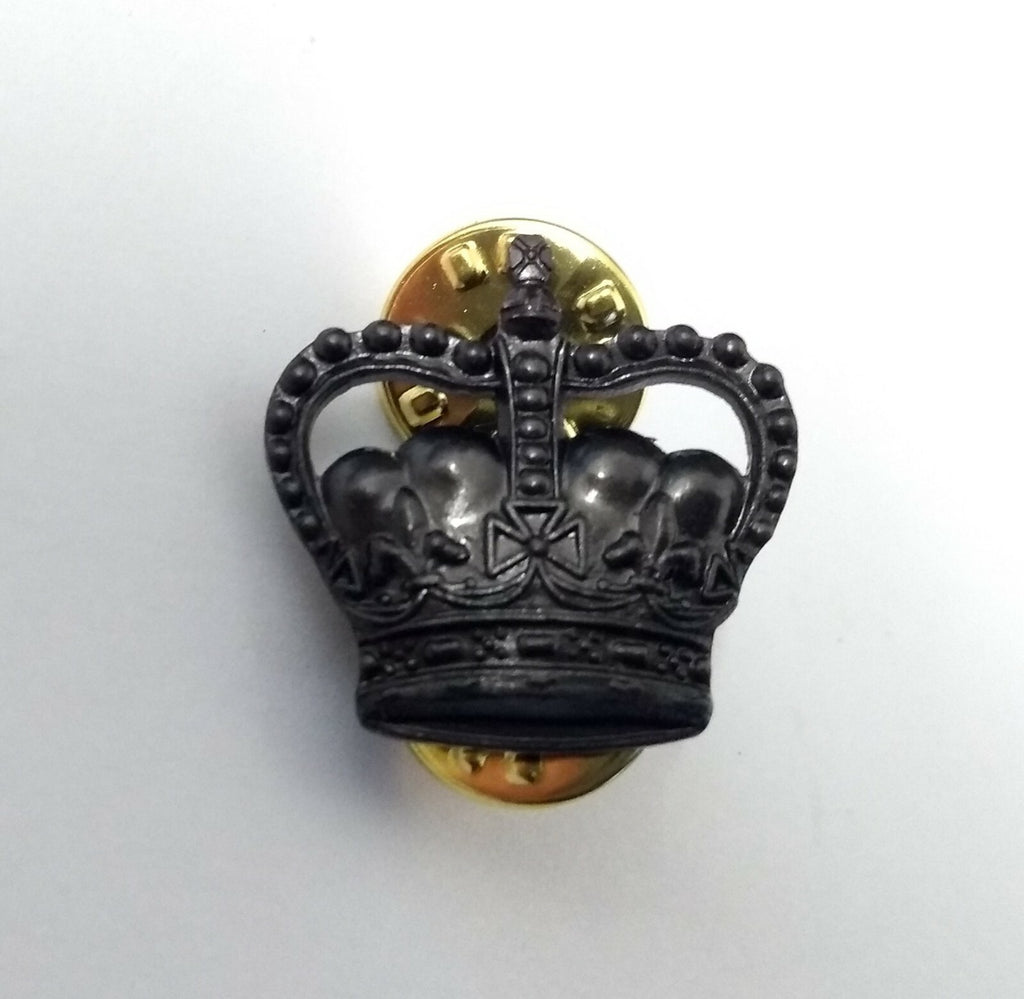 Genuine British Royal Marines RM Bronze Colour Officers 20mm Crown Badge RM1AX