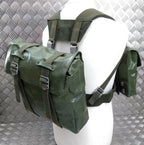 Genuine Vintage Army Issue Heavy-duty Backpack Belt Harness & Pouch Set PVC