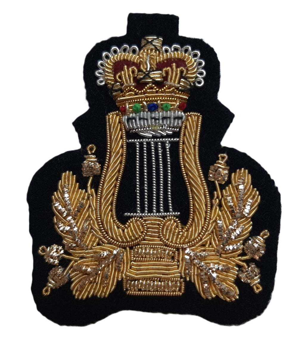 Crown & Lyre No1 Dress British Forces Musician & Bands Embroidered Arm Patch