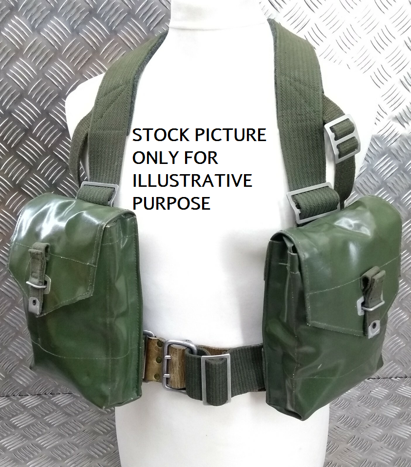 Vintage Army Issue Heavy-duty Vinyl Backpacks Belts Yokes & Pouches Heavy Wear