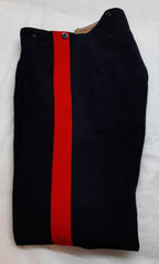 Vintage No1 Trousers British Army Red Stripe Blues Other Ranks 1966 Faulty