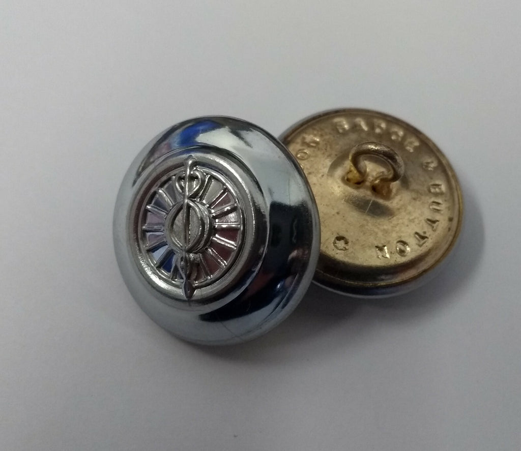 Genuine British Service Dress Chrome Buttons 38L - NEW