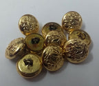 Nigerian Unity and Faith Gold Ring Buttons 13mm x10
