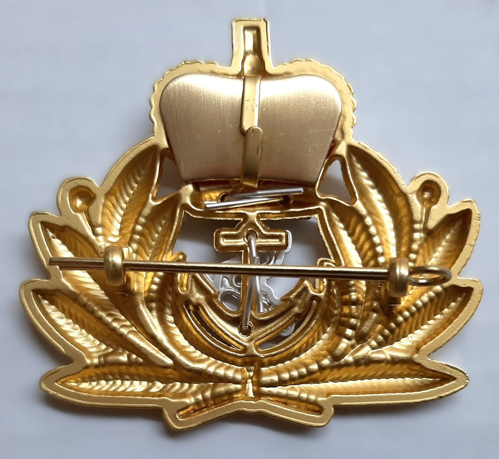 British Navy OFC Beret Badge RN Royal Crown Laurel & Anchor NEW x2