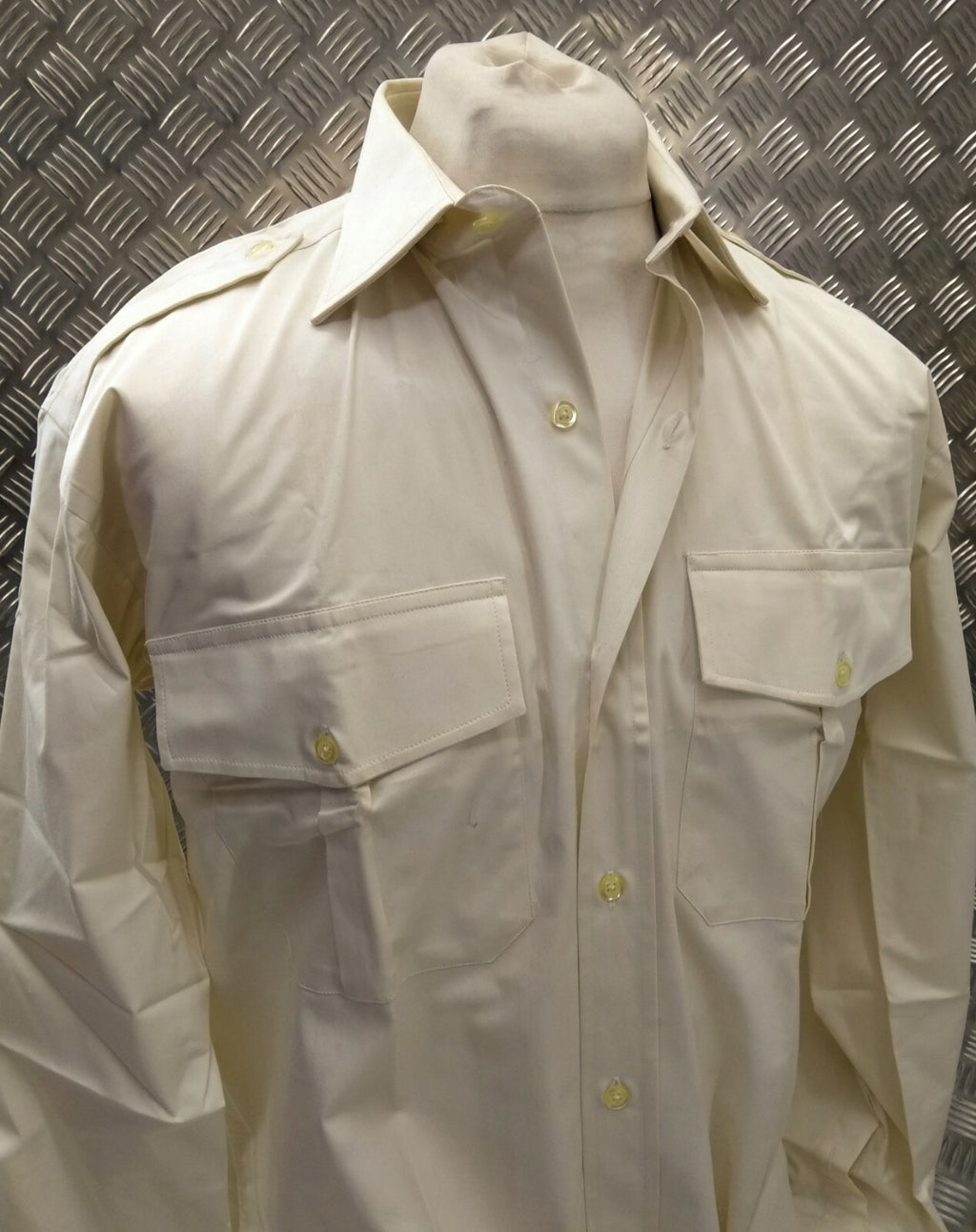 British Army Shirt Made Standard Dress Issue Long Sleeve 100% Cotton No2 13"