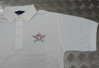 RAF Royal Air Force TI White Polo T Shirt with Physical Training Instructor Logo Henbury
