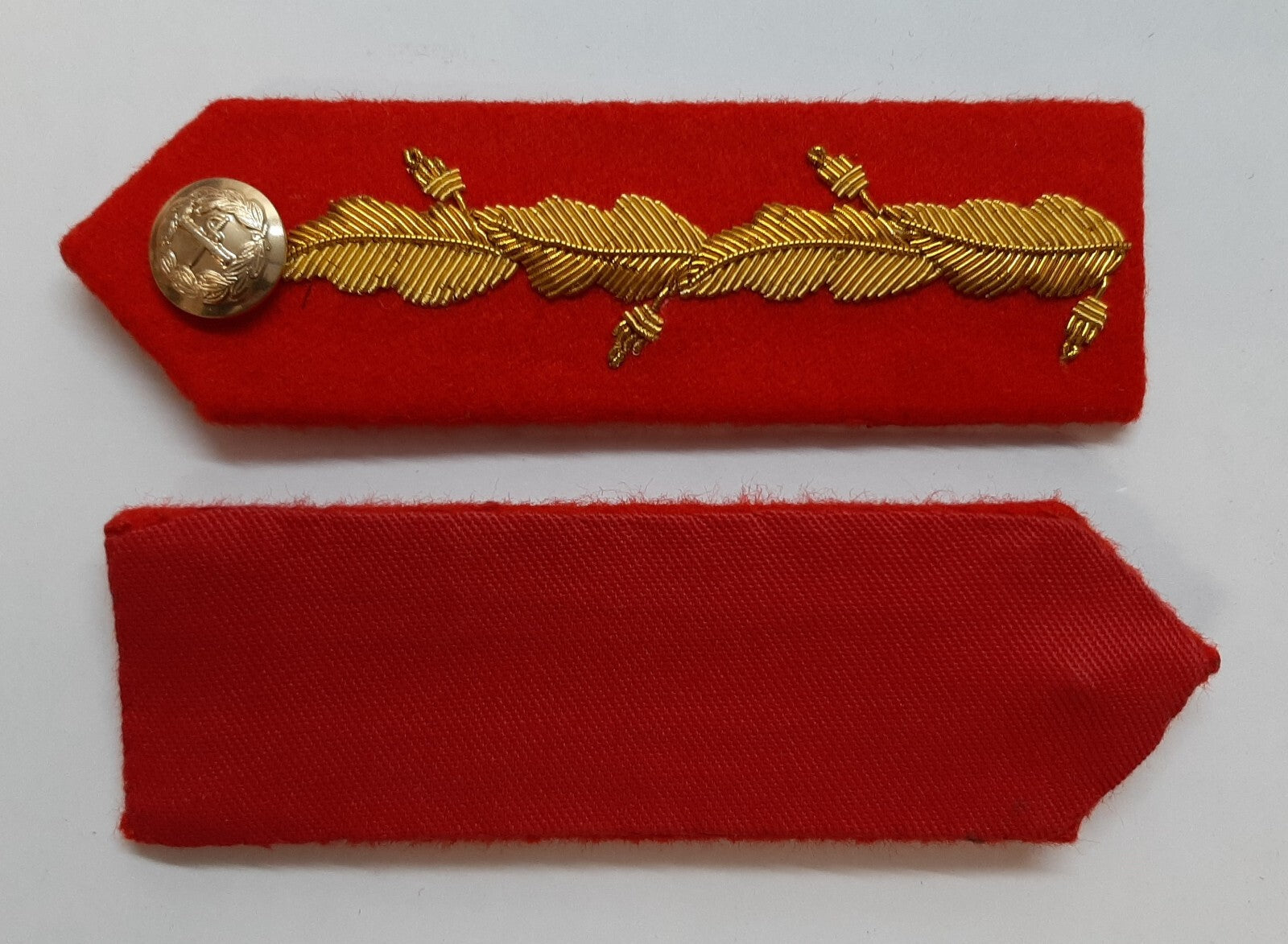 Army General Officer British No1 Dress Hand Embroidered Gorgets Gold Leaf