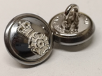 Intelligence Corps Buttons Mounted Insignia on Silver small size 22L