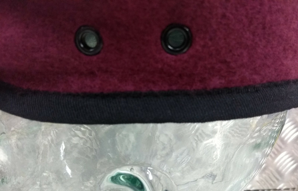 Hobson of London Style Maroon Lined Wool Beret