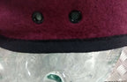 Hobson of London Style Maroon Lined Wool Beret