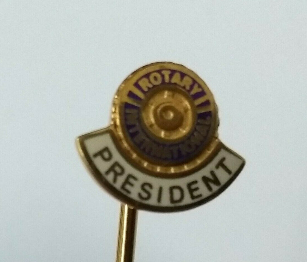 Genuine Rotary International President Insignia Neck Tie Pin Badge NEW