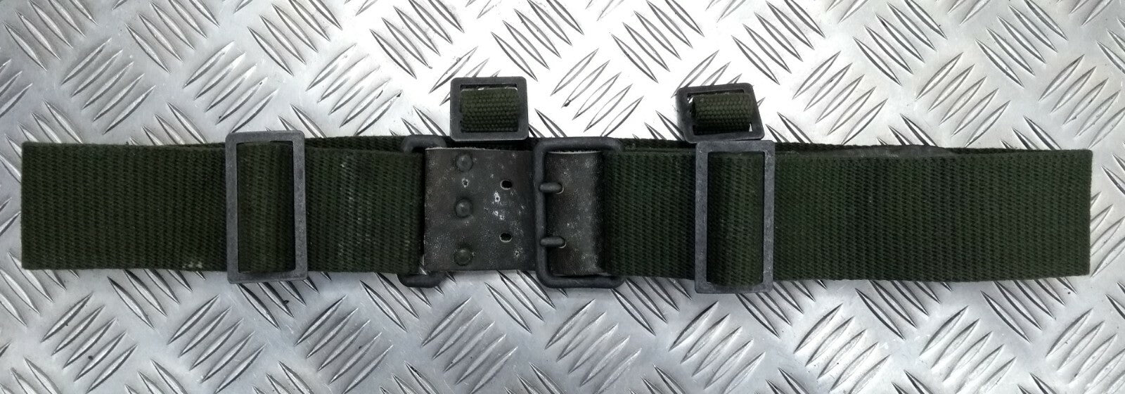 Vintage Belt M39 M40 WWII Type Webbing Load Carrying Leather Canvas Grade 1