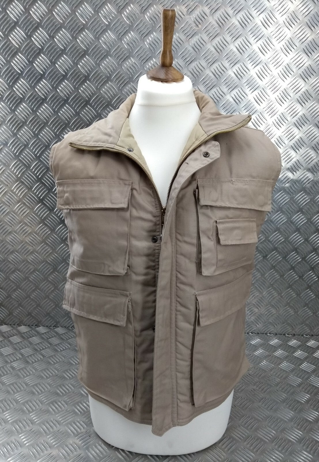 Hunters Action Vest Desert Sand/Beige Tactical Fishing Body Warmer