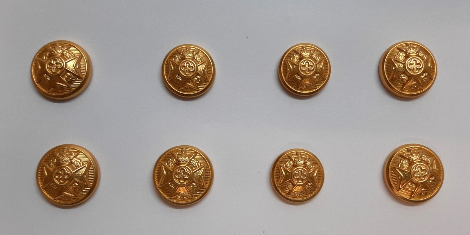 RAChD Buttons 22L X8 Small British Royal Army Chaplains' Department Insignia