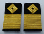 Naval Shoulder Slides Officers Style Gold Lace Navy NEW