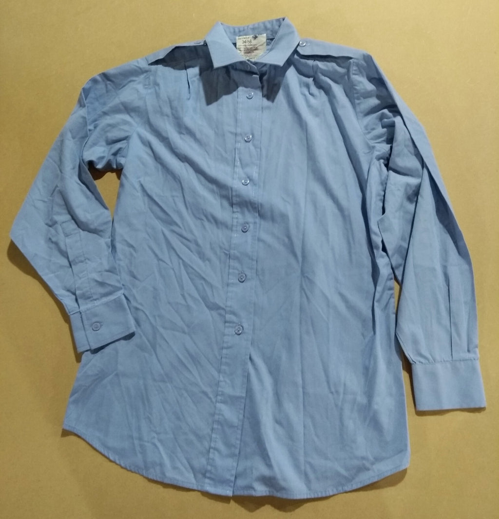 WRAF / RAF Womans Blue Shirt Royal Air Force Short or Long Sleeves G1