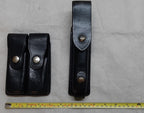 Leather Belt 36" With Bianchi Double Ammo Pouch and PWL Telescopic Baton Holder