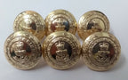 RM Royal Marine No1 Large Dress Buttons Size 38L For Tunics & Coats NEW