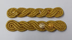 Lt Colonel Shoulder Cords Ceremonial Wire Cord Shoulder Epaulettes & Rank Pips