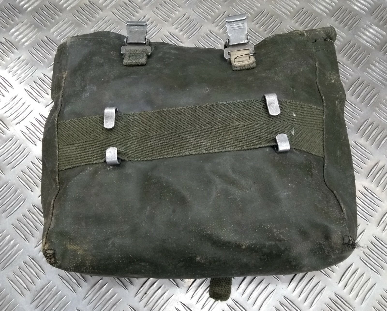 Genuine Vintage Army Webbing Set / Battle Pack Belt And Pouches Heavy PVC G2