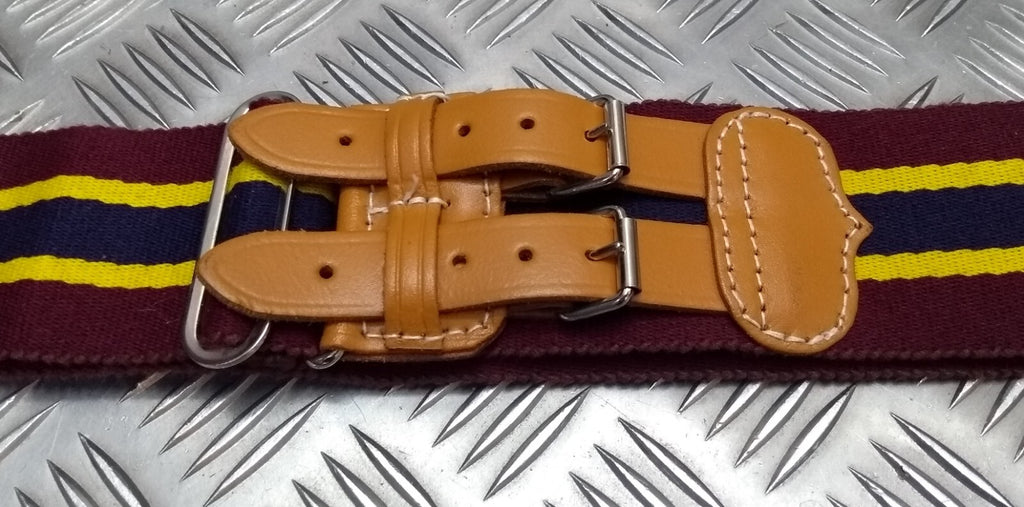 5th Royal Regiment Stable Belt With Double Leather Strap Genuine Army Issue